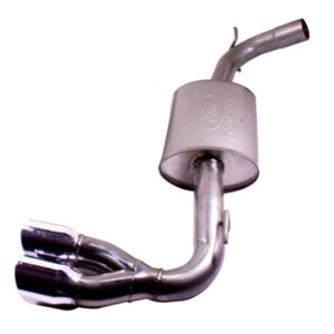 Ford Focus Performance Exhaust - Rear - Ford Racing - Axle Back, 304 Stainless Steel, Dual Polished Tips - `12-`18